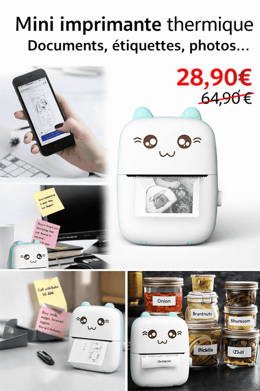 Mini Imprimante Thermique sans encre