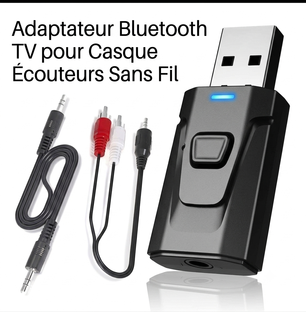 Adaptateur Bluetooth TV pour Casque & Écouteurs Sans Fil