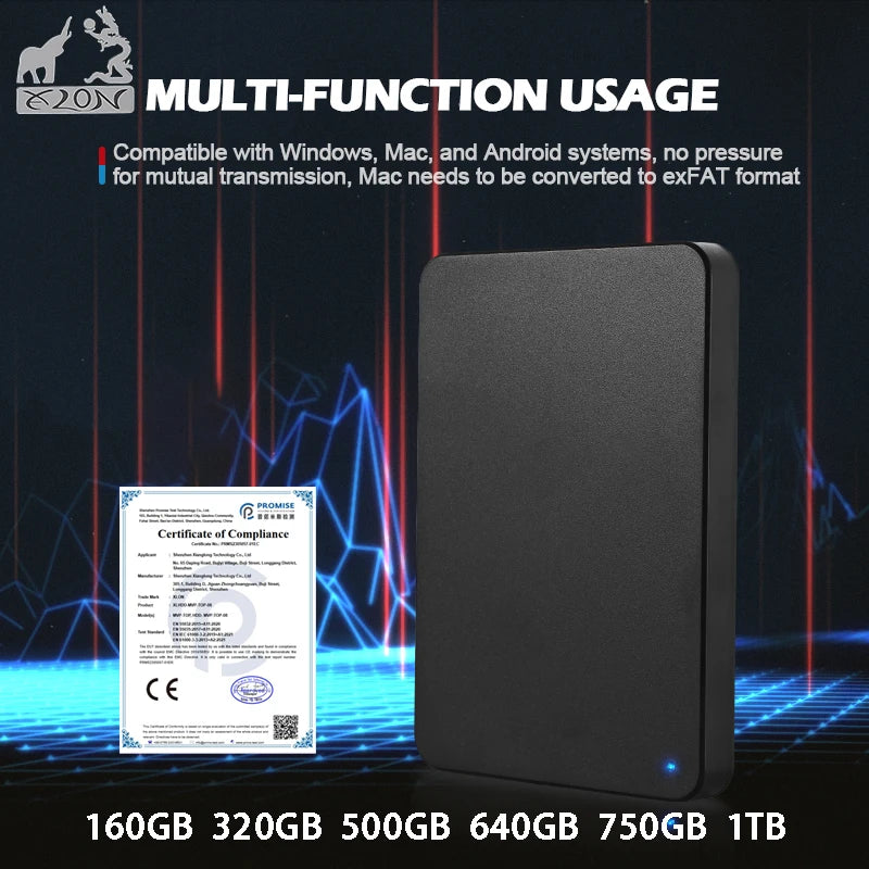 Disque dur externe portable haute vitesse