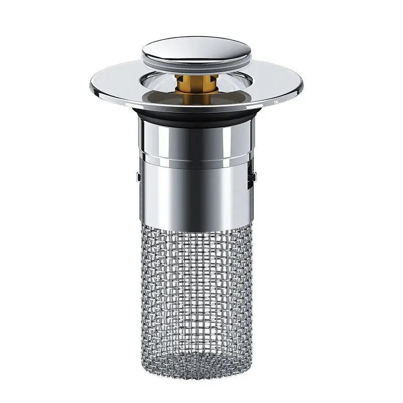 Bouchon lavabo avec panier filtrant