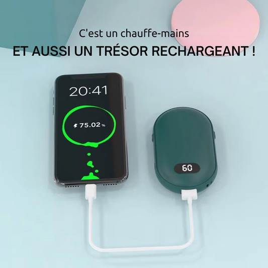 Chauffe-mains de poche à double face