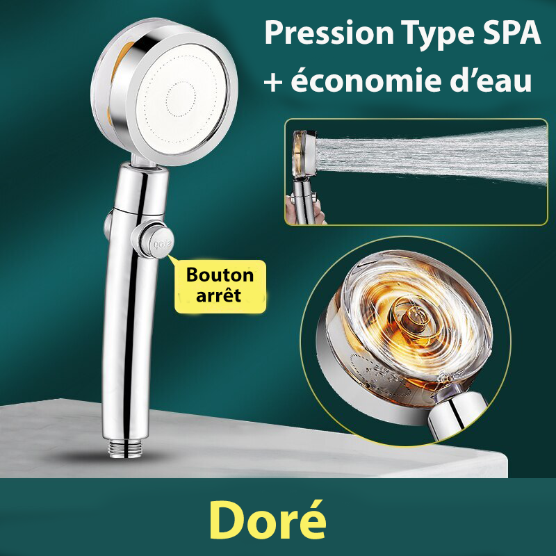 Pommeau de douche économiseur d'eau/Haute pression