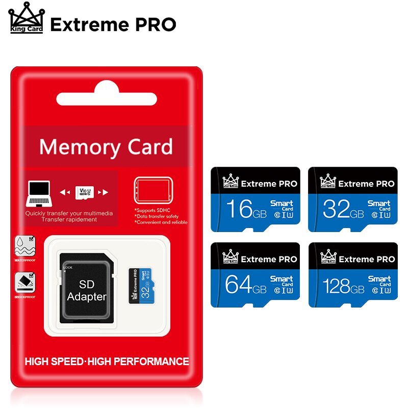 Cartes Micro SD avec adaptateurs