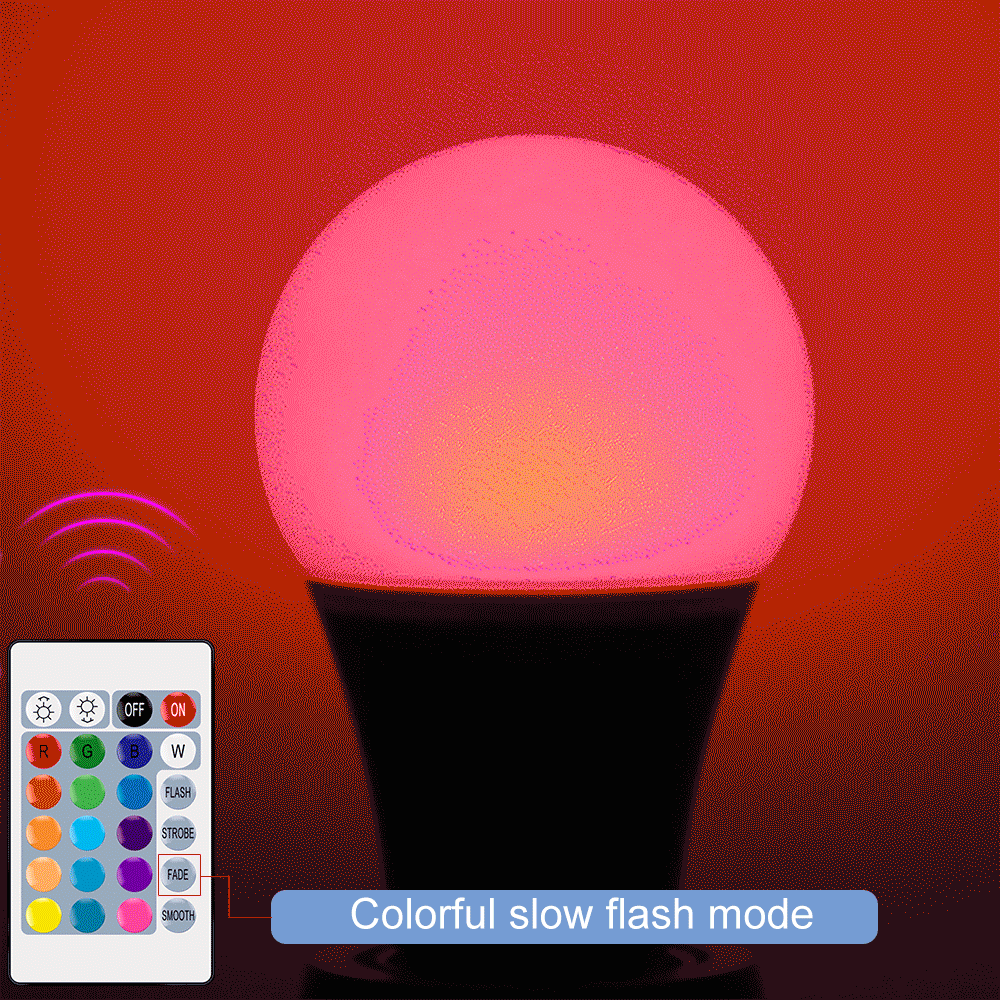 Ampoule intelligente E27 avec télécommande