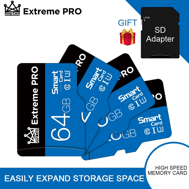 Cartes Micro SD avec adaptateurs