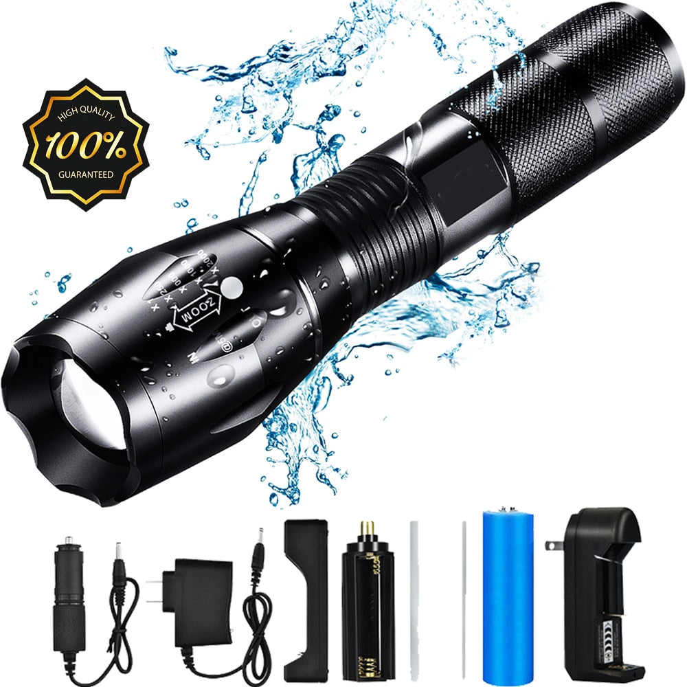 Lampe Torche Ultra puissante - 9000 LM - Étanche