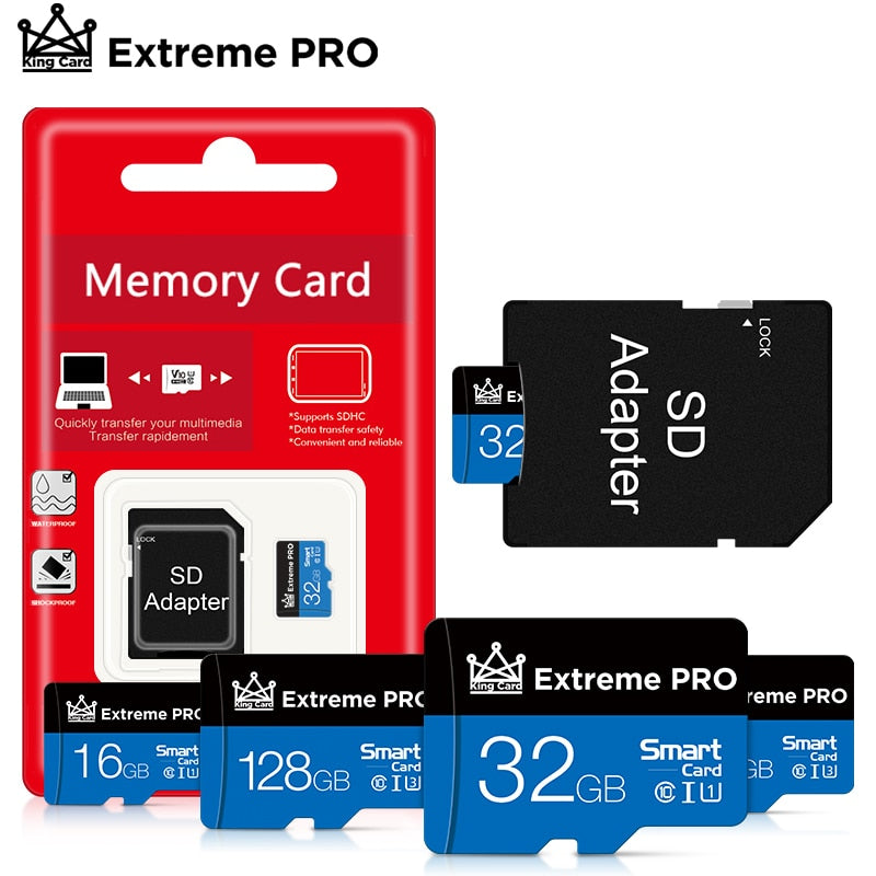 Cartes Micro SD avec adaptateurs