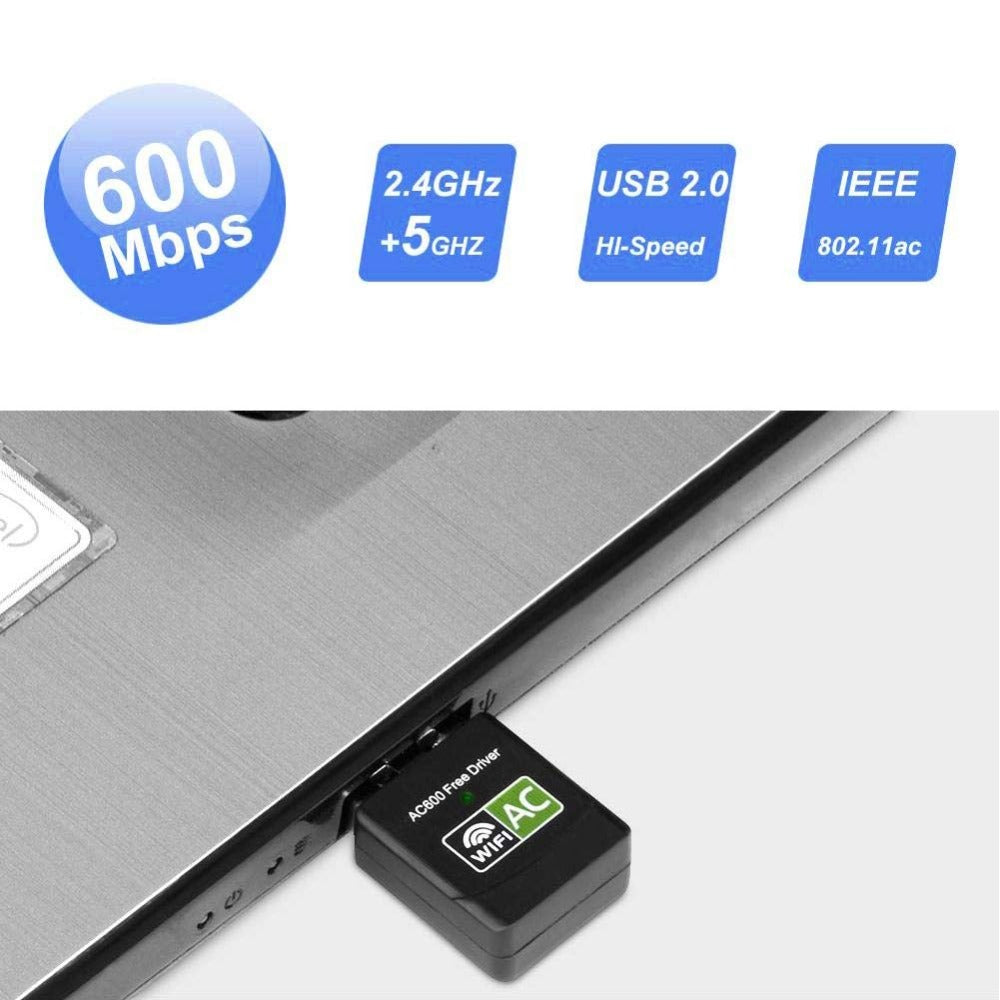 Adaptateur Wifi/Bluetooth USB 5Ghz sans installation