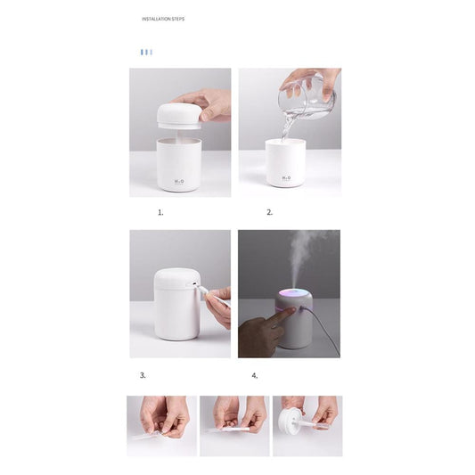 Humidificateur et Diffuseur d'huiles essentielles Portable
