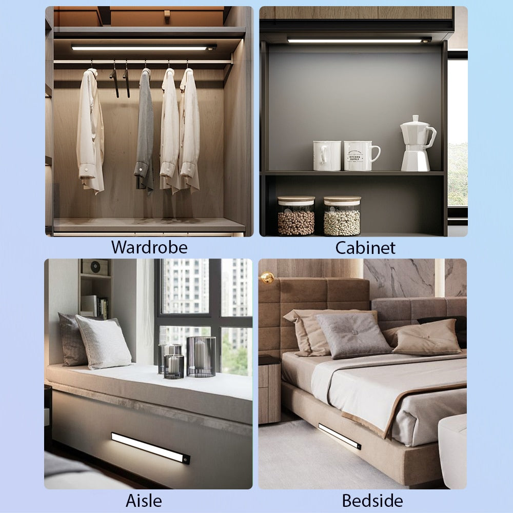 LED réglette ultra fine - sans fil - Détecteur de mouvement