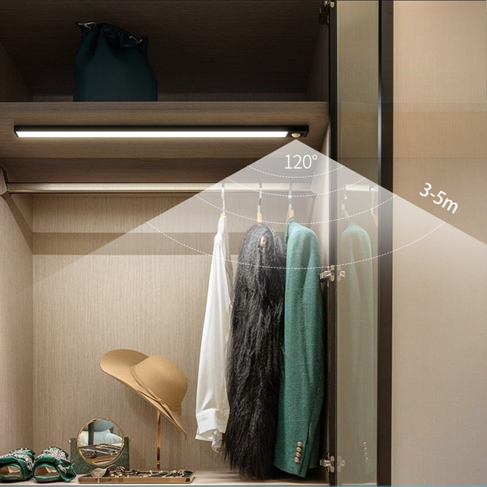LED réglette ultra fine - sans fil - Détecteur de mouvement