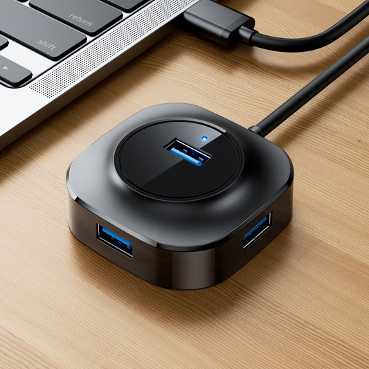 Hub 4 Ports USB - Mini format transparent