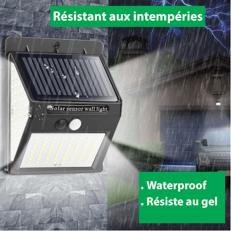 Applique murale solaire Ă capteur de mouvement