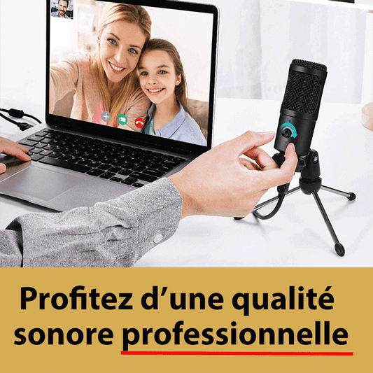 Microphone Professionnel USB pour PC/MAC/Linux