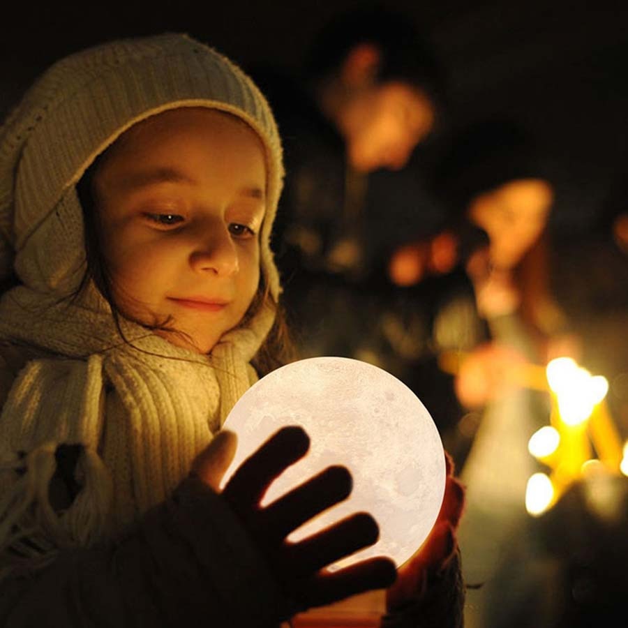 Lampe pleine Lune féérique