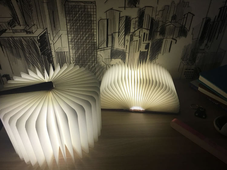 Livre lampe pliable