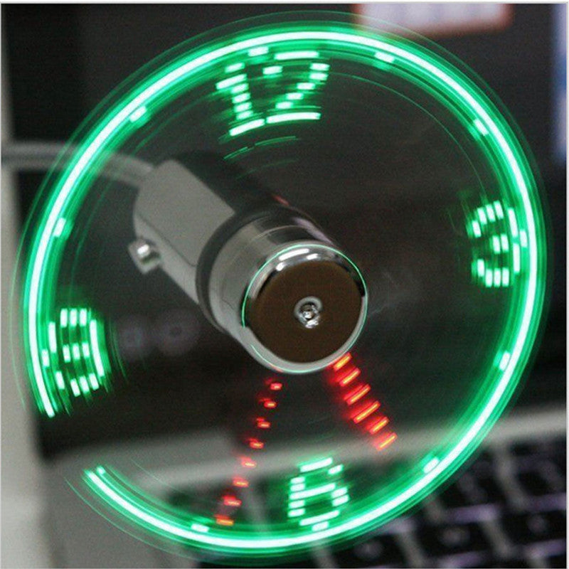 Ventilateur USB Horloge