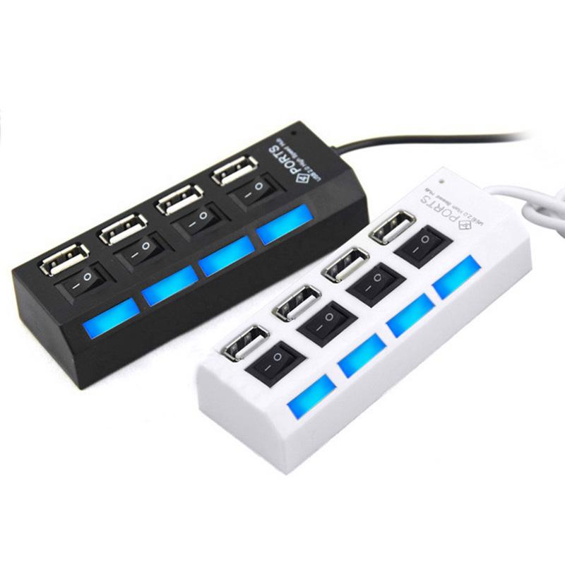 Hub USB 2.0 4 interrupteurs indépendants
