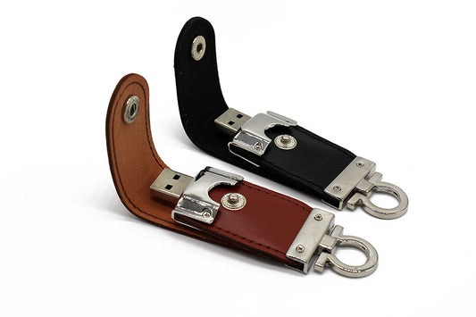 Clé USB étui cuir luxe