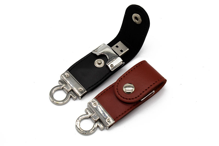 Clé USB étui cuir luxe