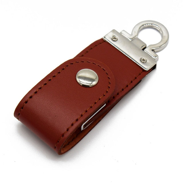 Clé USB étui cuir luxe