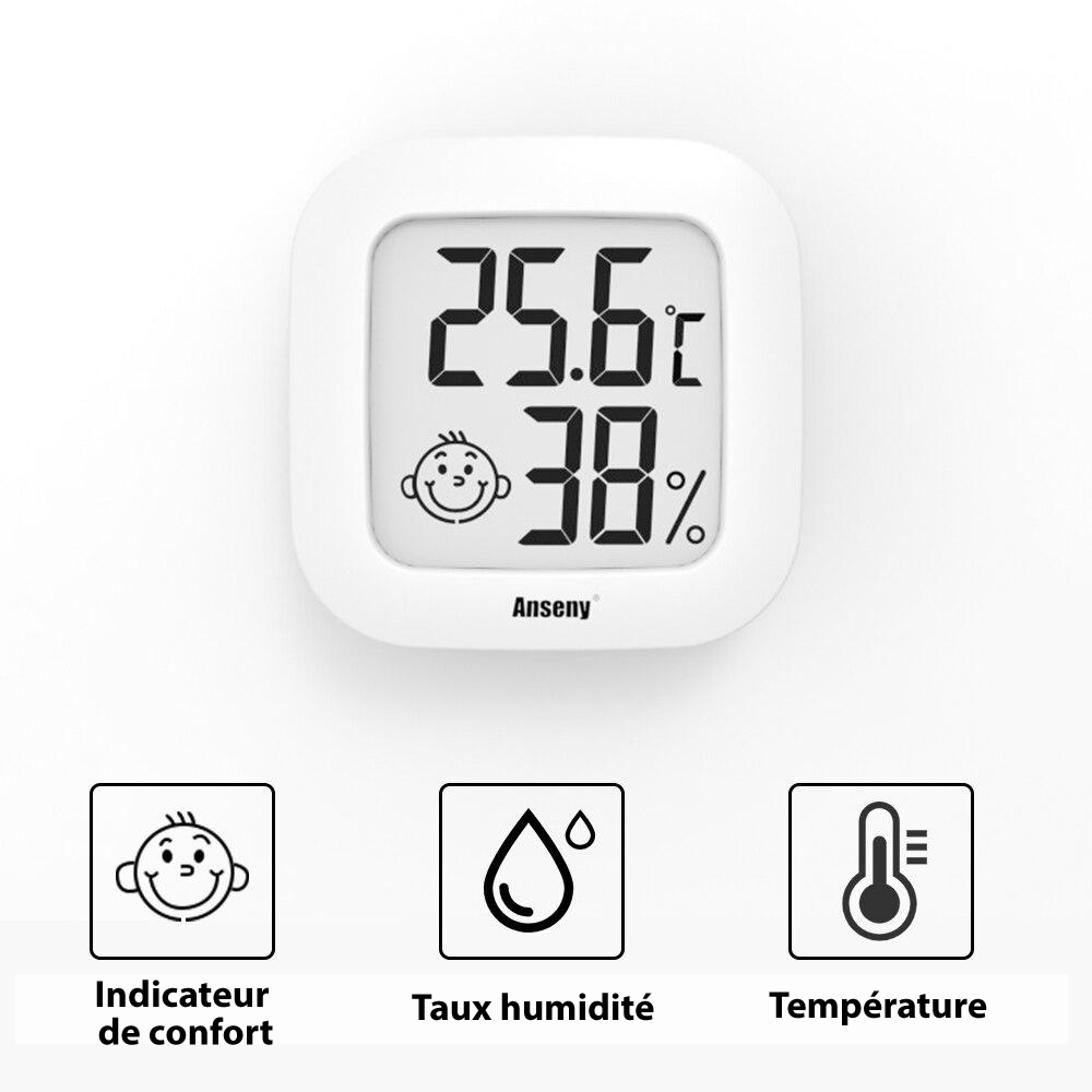 Thermomètre Mural LCD - Hygromètre