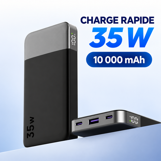 Batterie Externe Smartphone 10000mAh - charge super rapide 35W