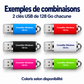 Pack de 2 clés USB – 128 Go chacune