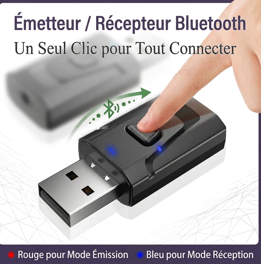 Adaptateur Bluetooth TV pour Casque & Écouteurs Sans Fil