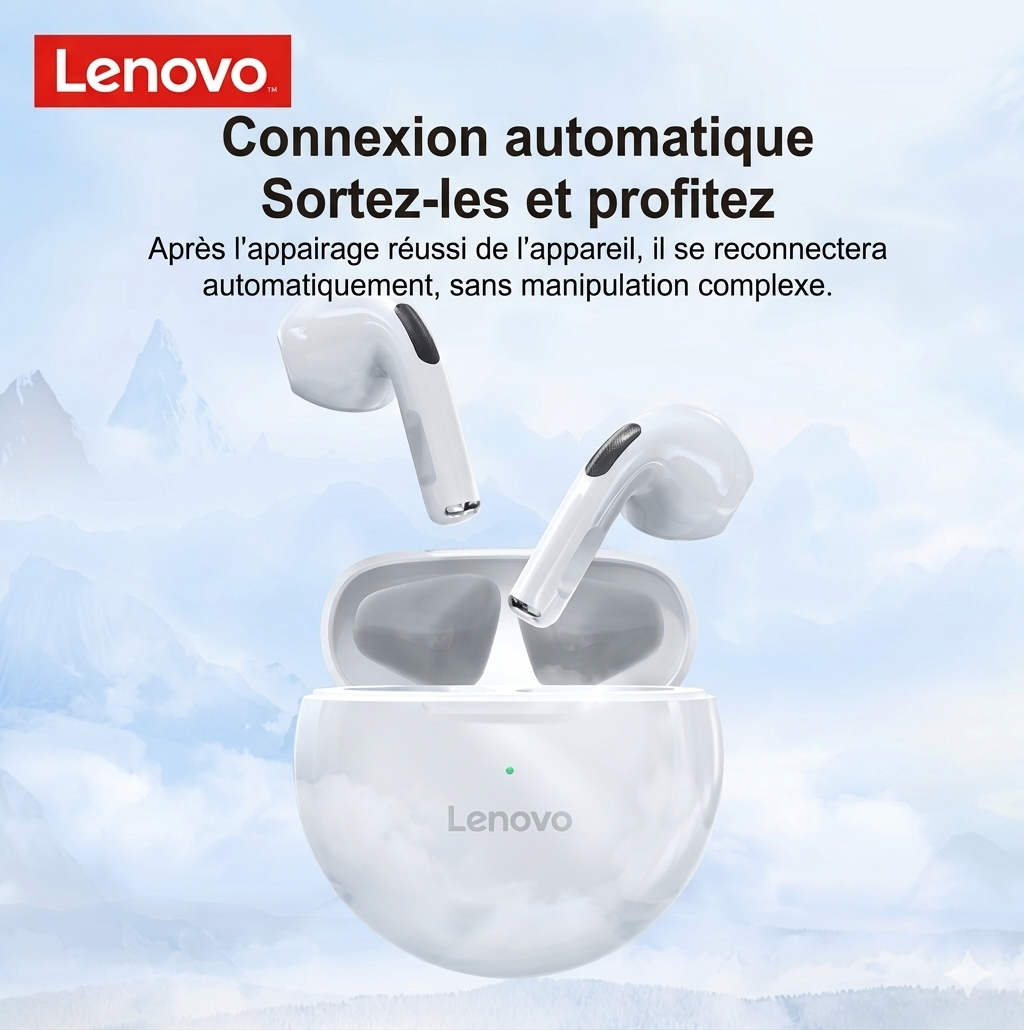 Ecouteurs sans fil Lenovo Harmonie
