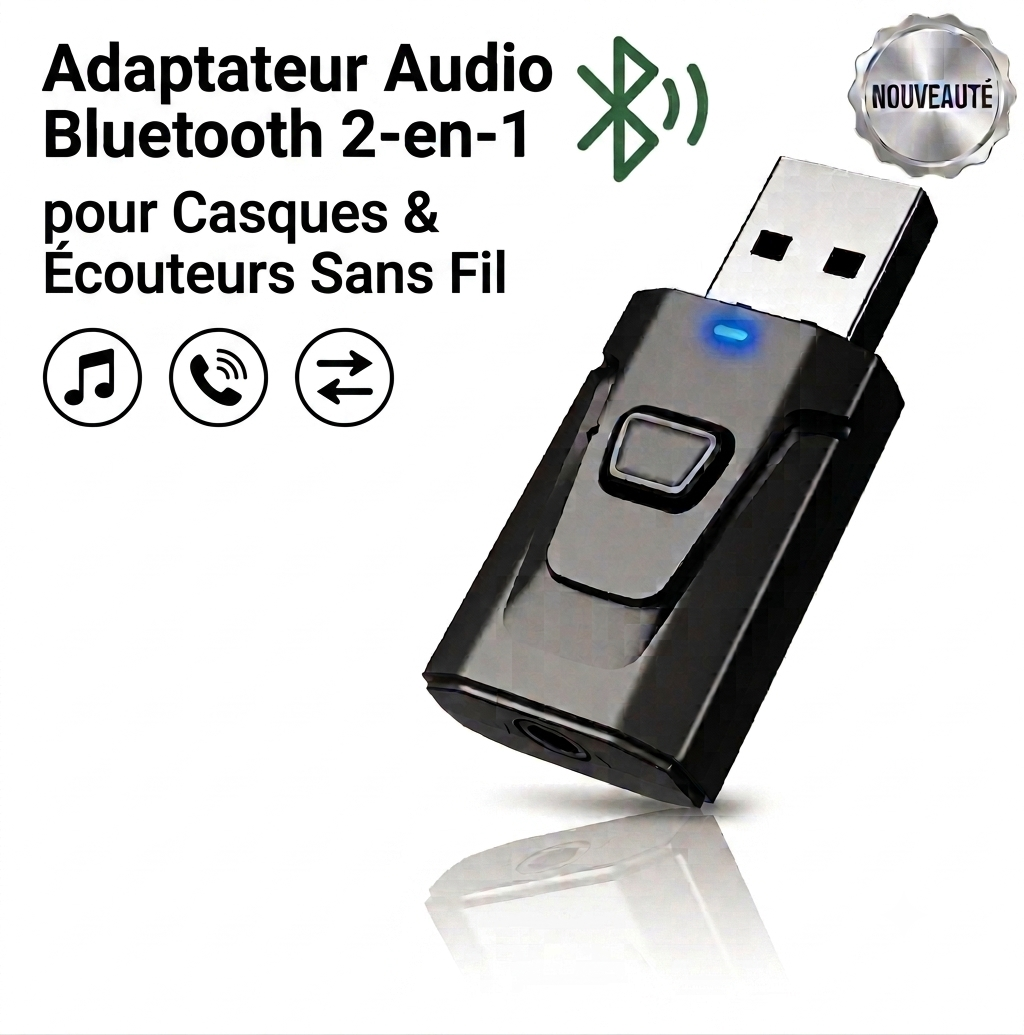 Adaptateur Bluetooth TV pour Casque & Écouteurs Sans Fil