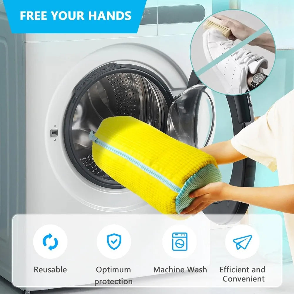Housse de Lavage protectrice Spéciale Machine à Laver - Pour Tout Type de Chaussures