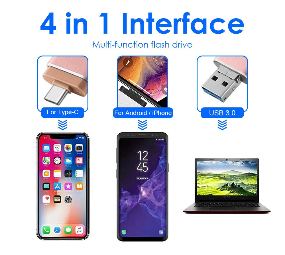 Clé USB universelle PC - Iphone - Smartphone Android