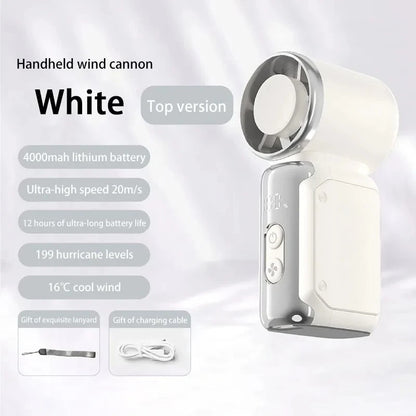 Ventilateur Portable Rechargeable Ultra Puissant – Idéal fraîcheur instantanée & Canicule