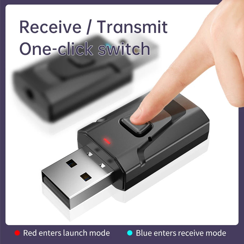 Adaptateur audio Bluetooth 5.4 USB  pour TV, PC, casque, chaîne Hi-Fi et voiture