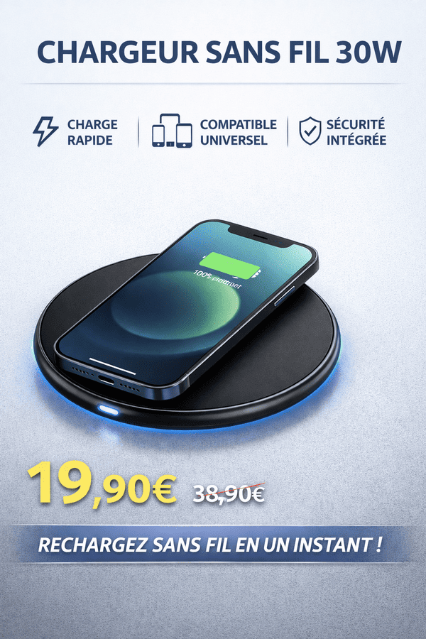 Station de charge sans fil smartphone