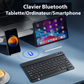 Clavier Azerty Bluetooth Windows-Apple-Android - Souris offerte