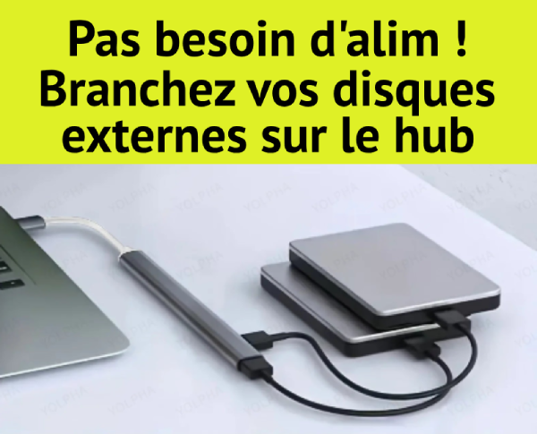 Hub USB-A et USB-C - rapide et léger