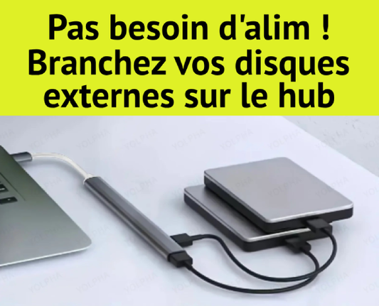 Hub USB-A et USB-C - rapide et léger