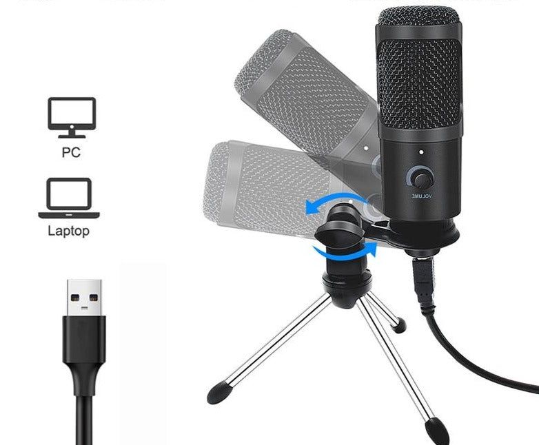 Microphone Professionnel USB pour PC/MAC/Linux