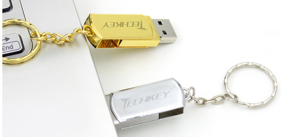 Clé USB - Or et argent